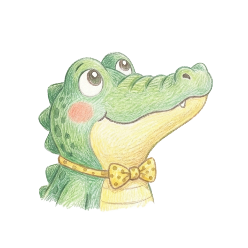 動物のワニのイラスト