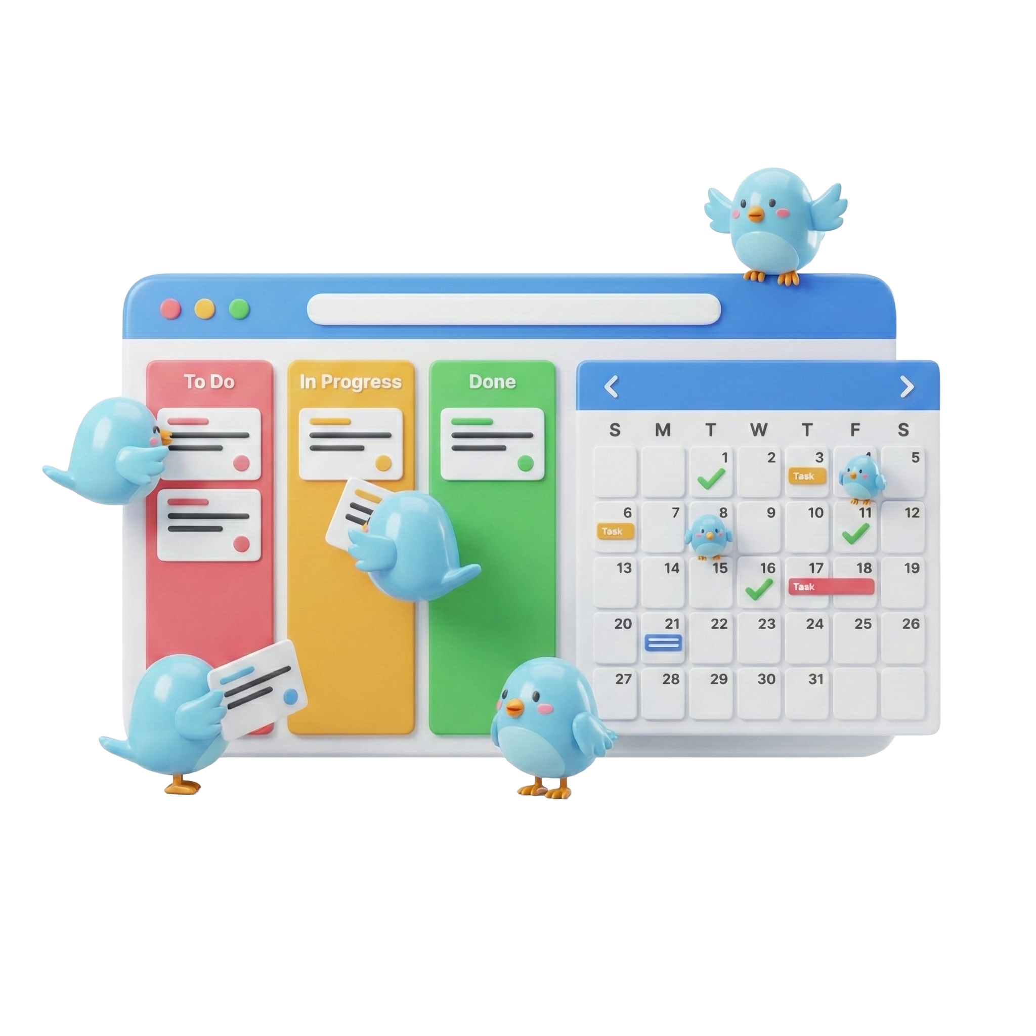 KANRYO! タスク管理アプリの画面